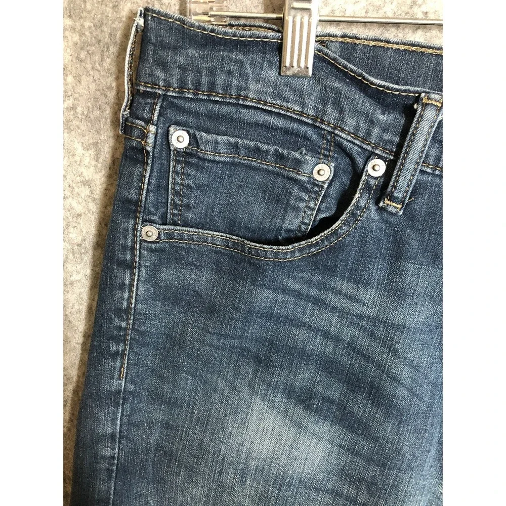 Levis 505 Jeans Men 33x34 Blue Medium Wash Regular Fit Casual Western Classic